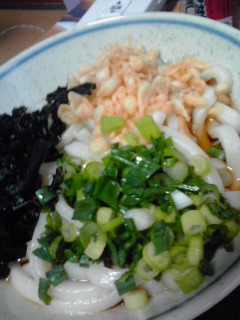 三色っぽいうどん